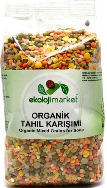 Ekoloji Market Organik Çorbalık Tahıl Karışımı 500 gr Bakliyat