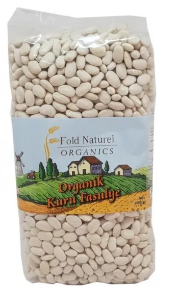 Fold Naturel Organik Kuru Fasulye 1 kg Bakliyat