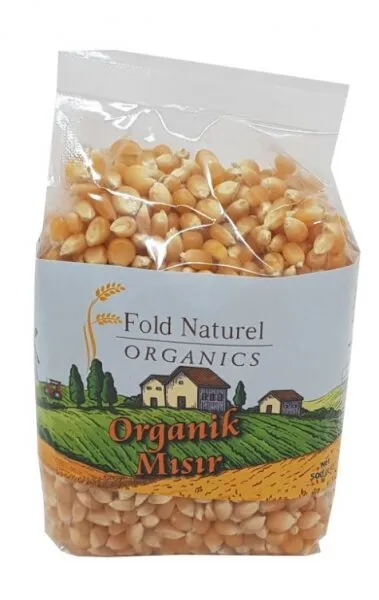 Fold Naturel Organik Patlak Mısır 1 kg Bakliyat