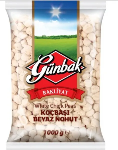 Günbak Koçbaşı Beyaz Nohut 1 kg Bakliyat