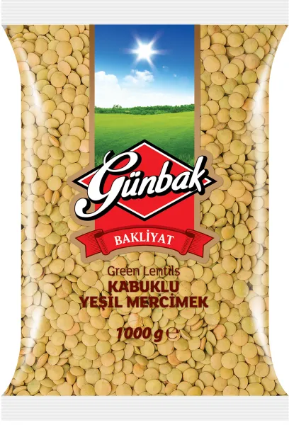 Günbak Yeşil Mercimek 1 kg Bakliyat