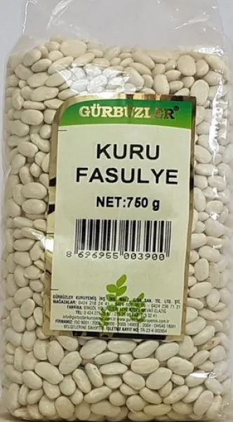 Gürbüzler Kuru Fasulye 750 gr Bakliyat