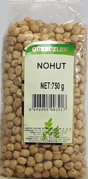 Gürbüzler Nohut 750 gr Bakliyat