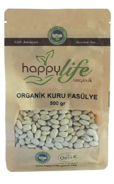 Happy Life Organik Kuru Fasulye 500 gr Bakliyat