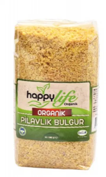 Happy Life Organik Pilavlık Bulgur 1 kg Bakliyat