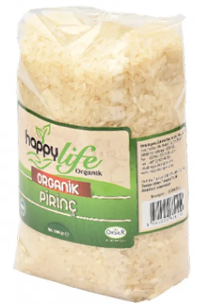 Happy Life Organik Pirinç 1 kg Bakliyat