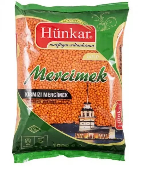 Hünkar Kırmızı Mercimek 1 kg Bakliyat