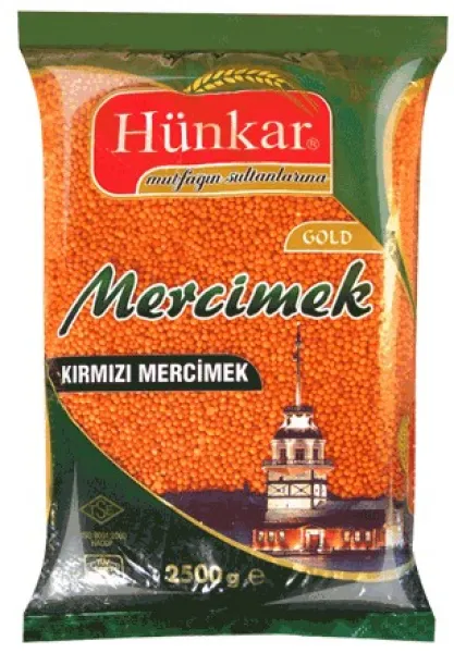 Hünkar Kırmızı Mercimek 2.5 kg Bakliyat