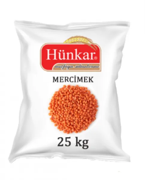 Hünkar Kırmızı Mercimek 25 kg Bakliyat