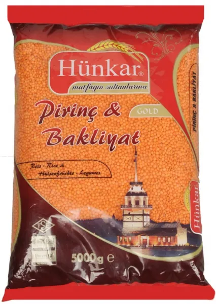 Hünkar Kırmızı Mercimek 5 kg Bakliyat