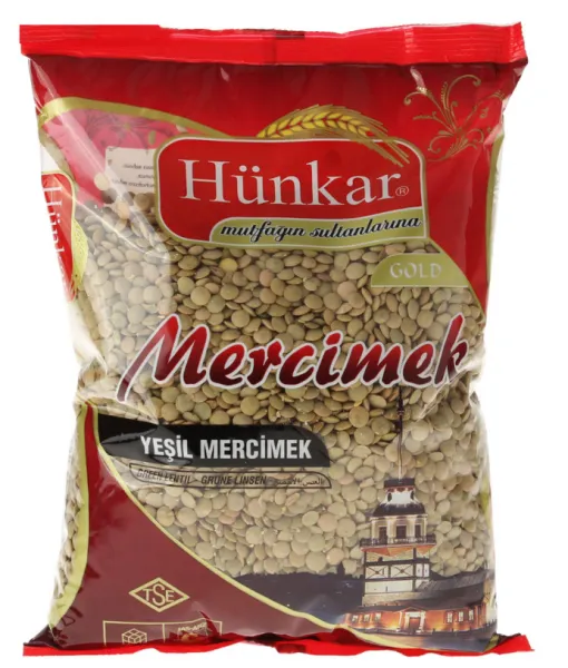 Hünkar Yeşil Mercimek 1 kg Bakliyat