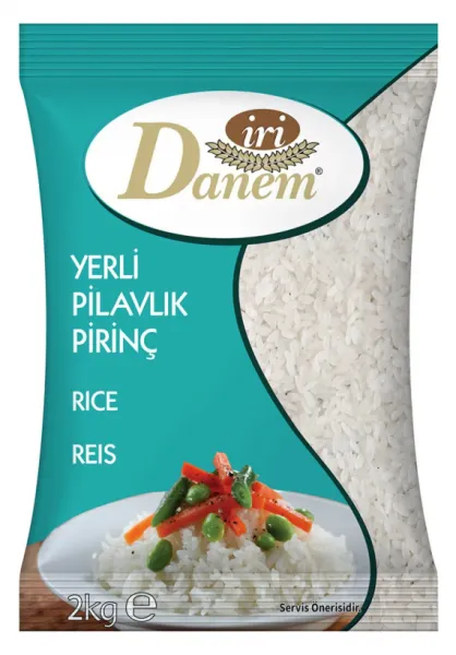 İri Danem Yerli Pilavlık Pirinç 2 kg Bakliyat