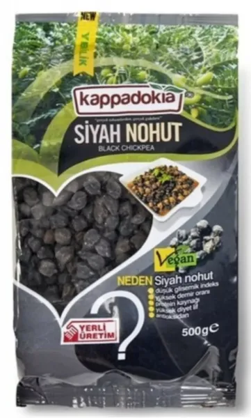 Kappadokia Siyah Nohut 500 gr Bakliyat