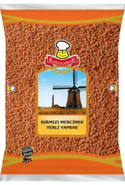 Karatoprak Yerli Kırmızı Yaprak Mercimek 2 kg Bakliyat