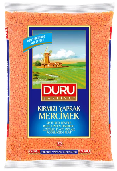 Duru Kırmızı Yaprak Mercimek 2.5 kg Bakliyat