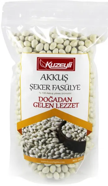 Kuzeyli Gıda Akkuş Şeker Fasulye 1 kg Bakliyat