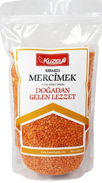 Kuzeyli Gıda Kırmızı Mercimek 1 kg Bakliyat