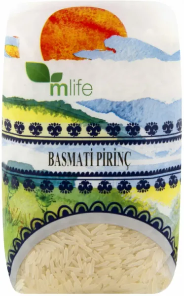 M Life Organik Basmati Pirinç 500 gr Bakliyat