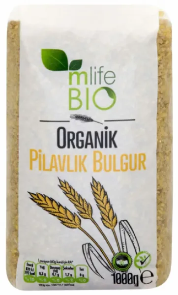 M Life Organik Pilavlık Bulgur 1 kg Bakliyat