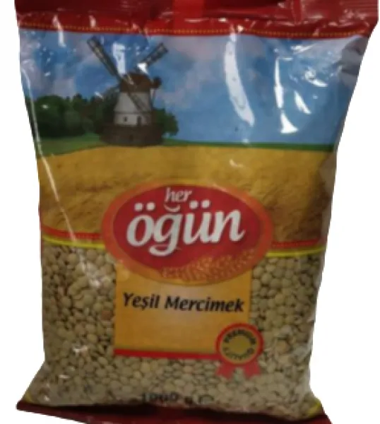 Öğün Yeşil Mercimek 1 kg Bakliyat