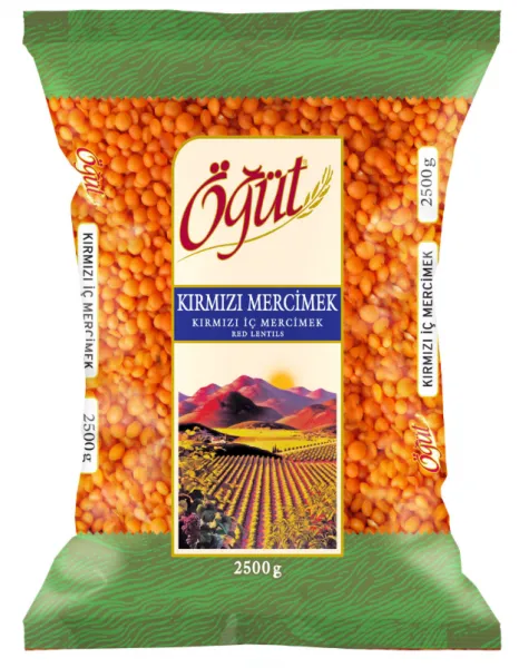 Öğüt Kırmızı İç Mercimek 2.5 kg Bakliyat