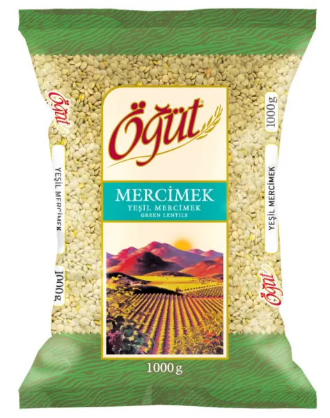 Öğüt Yeşil Mercimek 1 kg Bakliyat