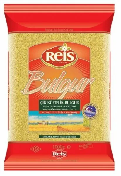 Reis Çiğ Köftelik Bulgur 1 kg Bakliyat