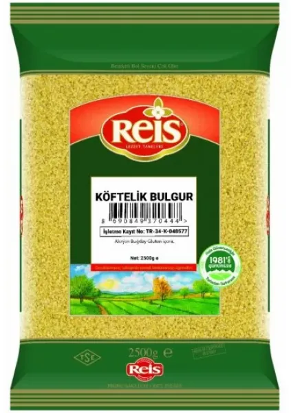 Reis Köftelik Bulgur 2.5 kg Bakliyat