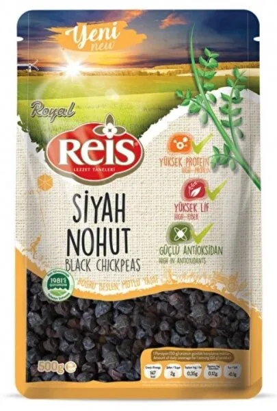 Reis Royal Siyah Nohut 500 gr Bakliyat