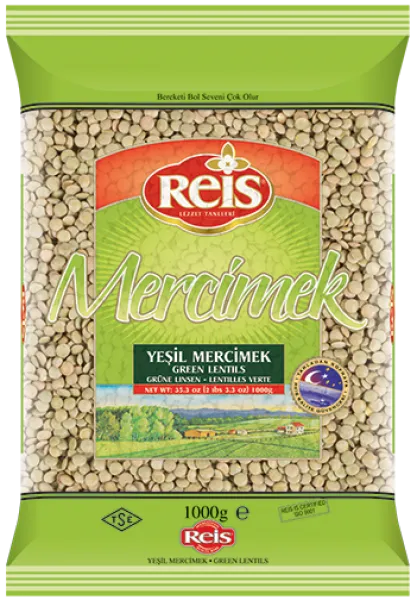 Reis Yeşil Mercimek 1 kg Bakliyat