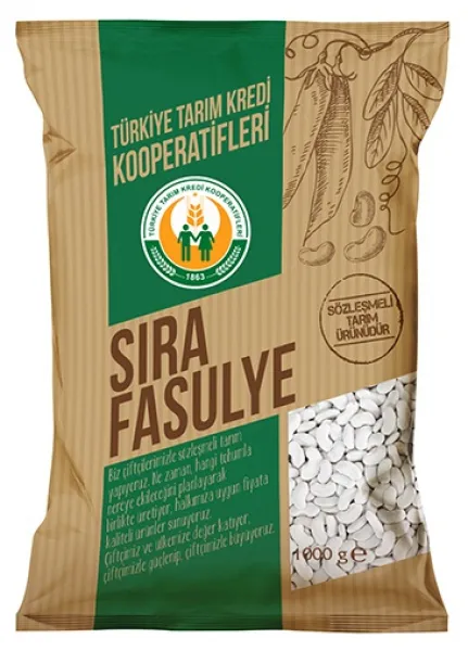 Tarım Kredi Birlik 8 mm Sıra Fasulye 1 kg Bakliyat