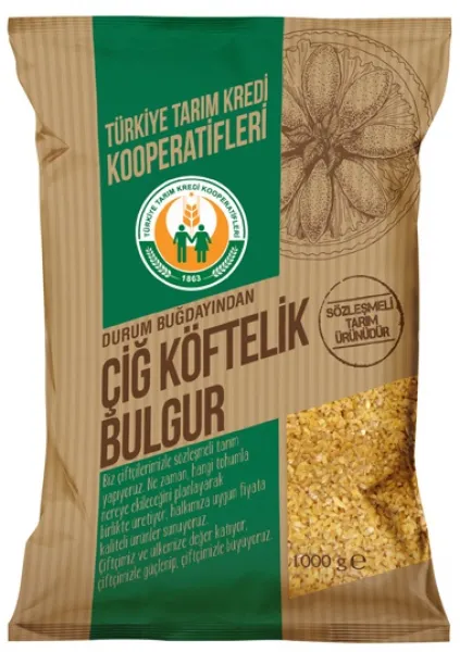 Tarım Kredi Birlik Çiğ Köftelik Bulgur 1 kg Bakliyat