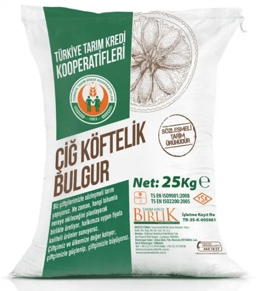 Tarım Kredi Birlik Çiğ Köftelik Bulgur 25 kg Bakliyat