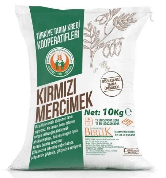 Tarım Kredi Birlik Kırmızı Futbol Mercımek 10 kg Bakliyat