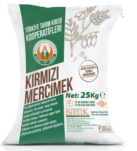 Tarım Kredi Birlik Kırmızı Futbol Mercımek 25 kg Bakliyat