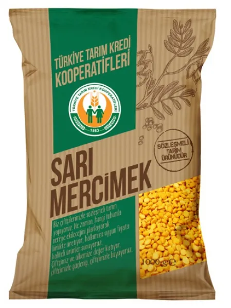 Tarım Kredi Birlik Sarı Mercimek 1 kg Bakliyat