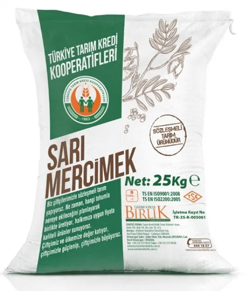 Tarım Kredi Birlik Sarı Mercimek 25 kg Bakliyat