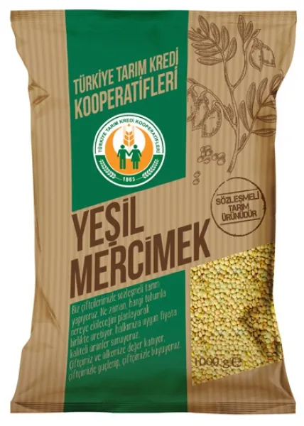 Tarım Kredi Birlik Yeşil Mercimek 1 kg Bakliyat