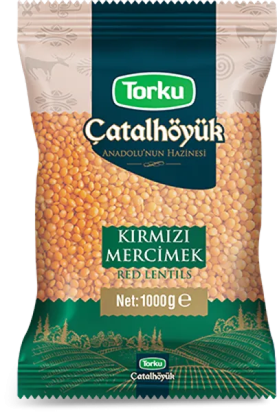 Torku Çatalhöyük Kırmızı Mercimek 1 kg Bakliyat