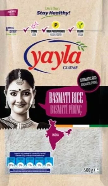 Yayla Gurme Basmati Pirinç 500 gr Bakliyat