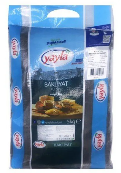 Yayla Gurme Beluga Mercimek 5 kg Bakliyat