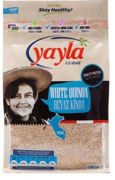 Yayla Gurme Beyaz Kinoa 500 gr Bakliyat