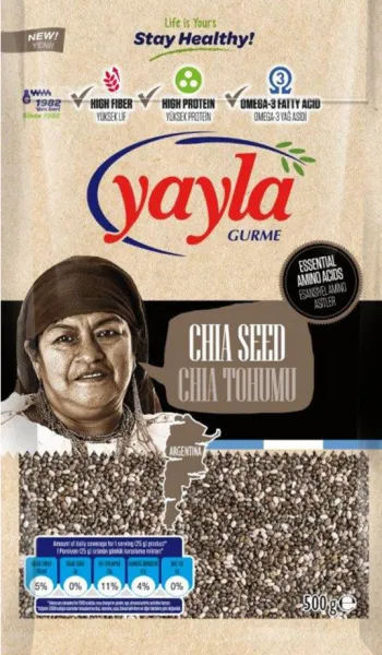 Yayla Gurme Chia Tohumu 500 gr Bakliyat