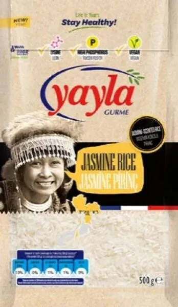 Yayla Gurme Jasmine Pirinç 500 gr Bakliyat