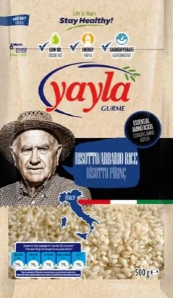 Yayla Gurme Risotto Pirinç 500 gr Bakliyat