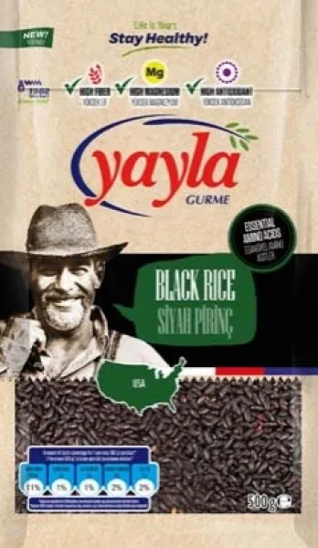 Yayla Gurme Siyah Pirinç 500 Bakliyat