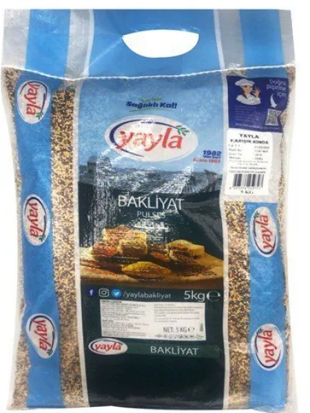 Yayla Gurme Üç Renkli Karışık Kinoa 5 kg Bakliyat