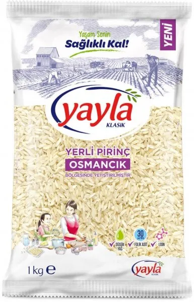 Yayla Osmancık Pirinç 1 kg Bakliyat