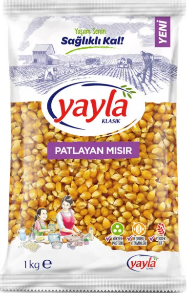 Yayla Patlayan Mısır 1 kg Bakliyat