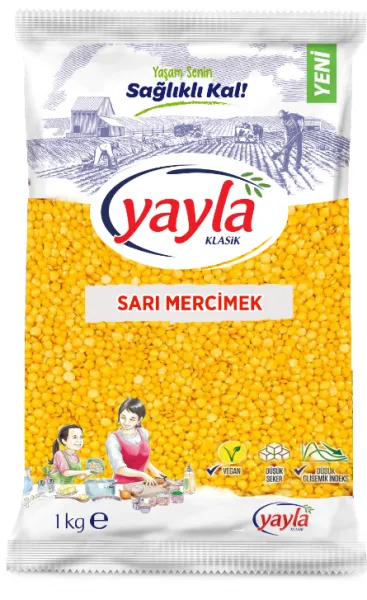 Yayla Sarı Mercimek 1 kg Bakliyat